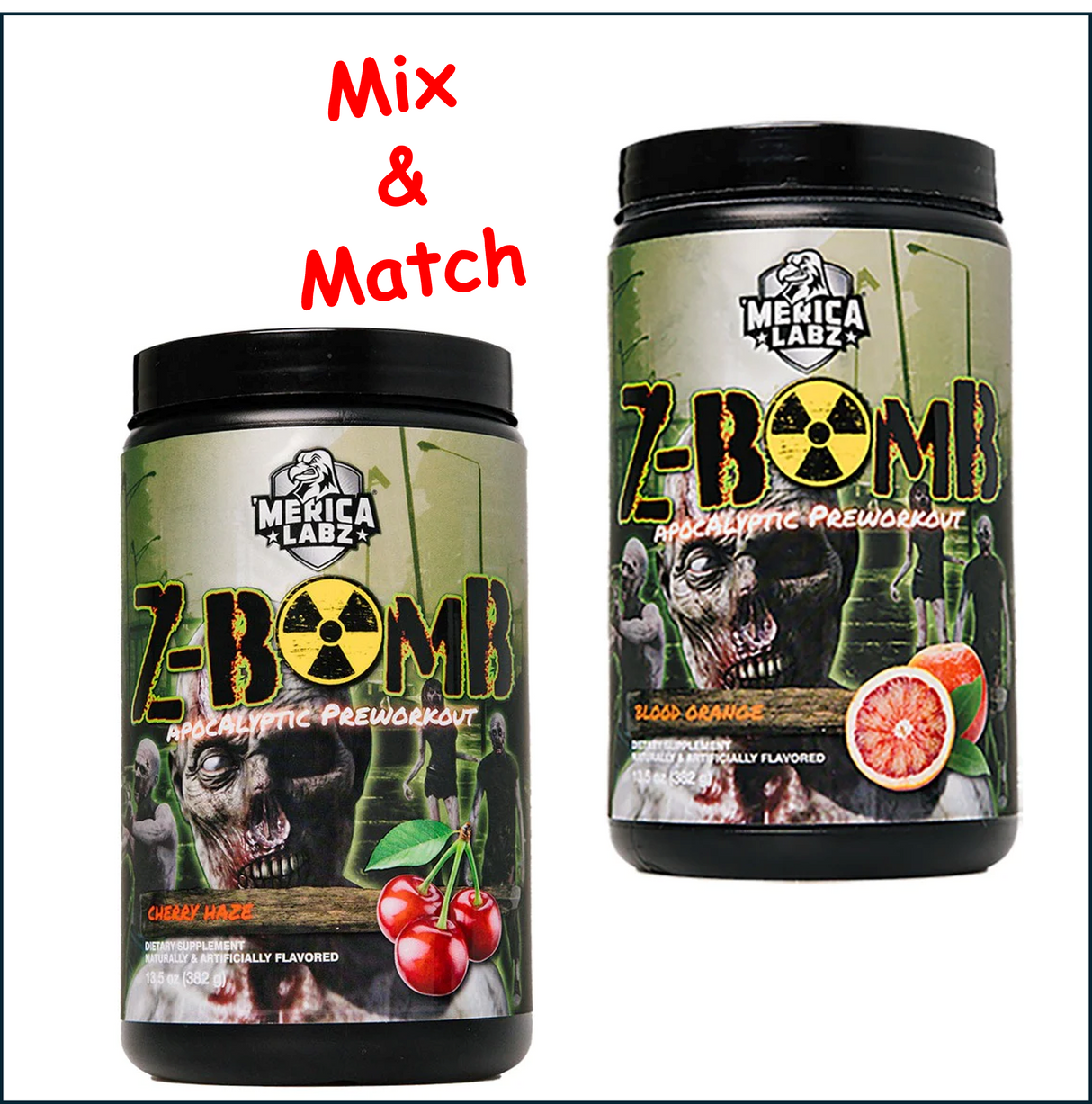 'Merica Labz Z-Bomb Pre-Workout, 2 x 20 Servings