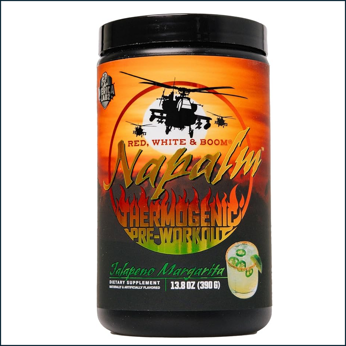 'Merica Labz Red, White and Boom Thermogenic Pre-Workout, 20 Servings