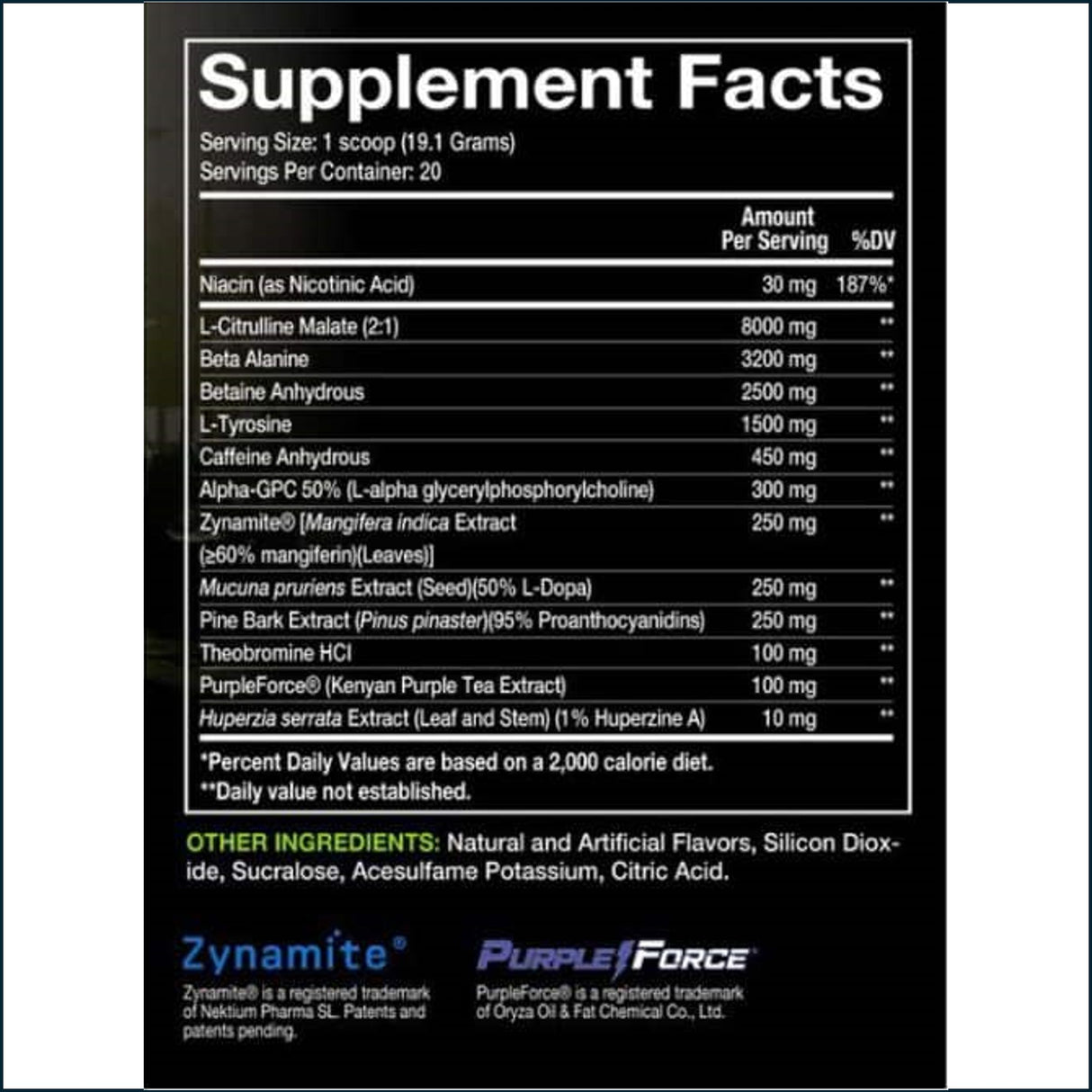 'Merica Labz Z-Bomb Pre-Workout, 20 Servings Pre-Workout 'Merica Labz 