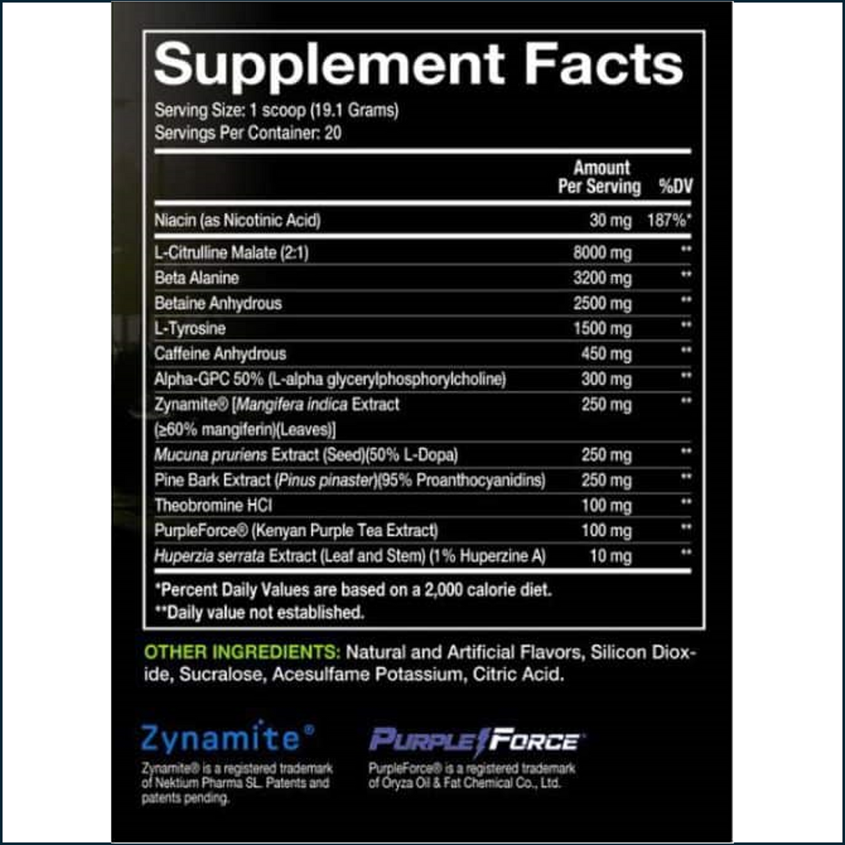 'Merica Labz Z-Bomb Pre-Workout, 20 Servings