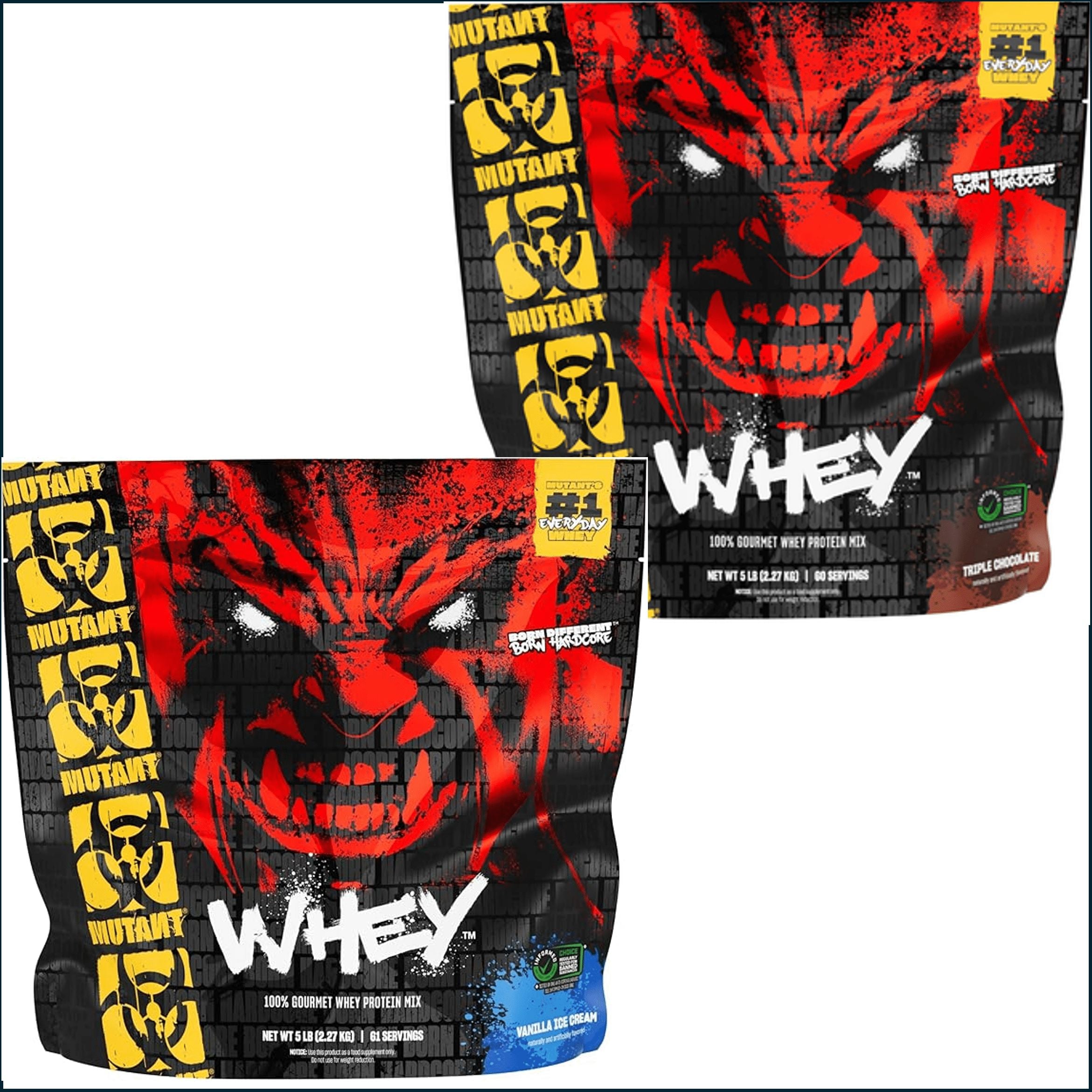 Mutant 100% Whey Protein Powder Shake 2 x 5lbs