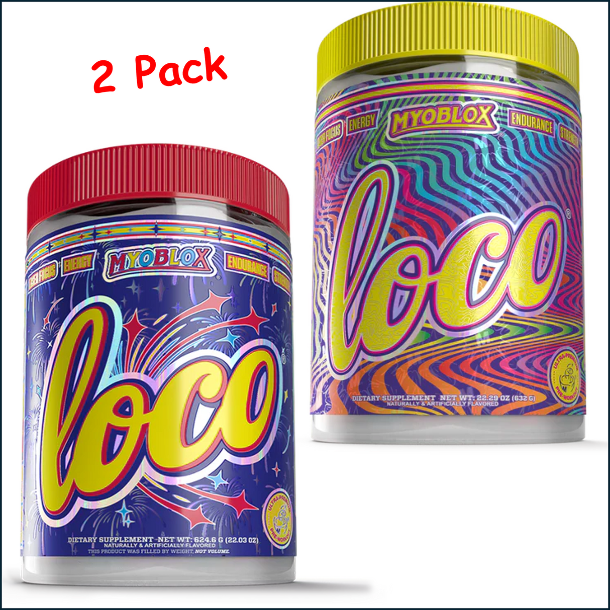 MyoBlox Loco Pre-workout, Dual Pack