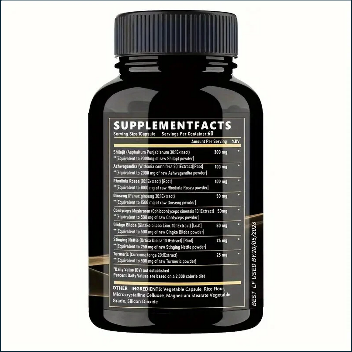 NutraFemi NaturalRX Shilajit, 60 Veggie Capsules