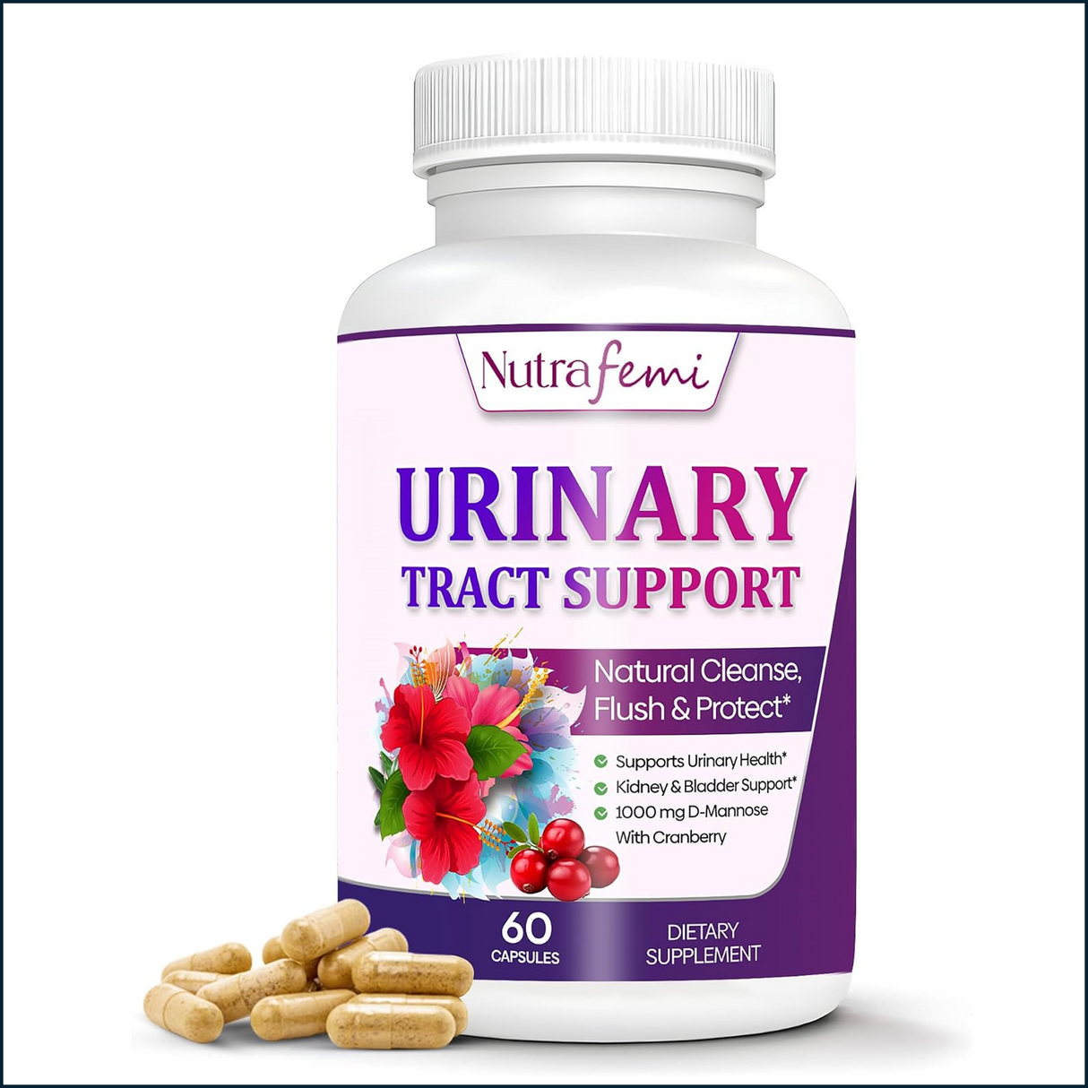 NutriFemi Urinary Tract Support, 60 Capsules