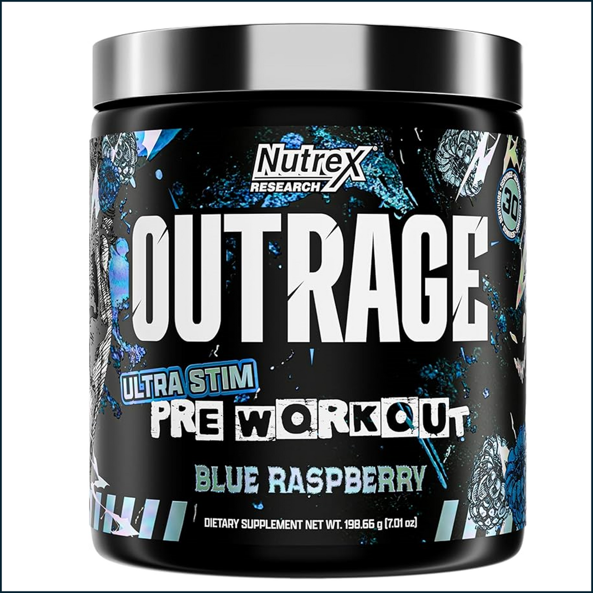 Nutrex OutRage Pre-workout, 30 Servings