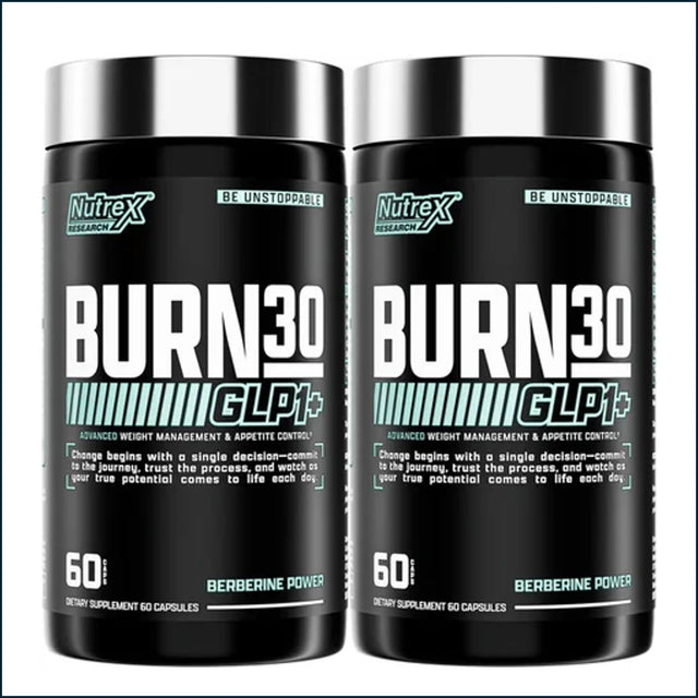 Nutrex Burn30 GLP1+ Control, 2 x 60 Capsules Weight Loss Nutrex Research 