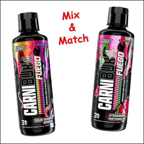 Nutrex CarniBurn Fuego, 2 x 31 Servings Weight Loss Nutrex Research 