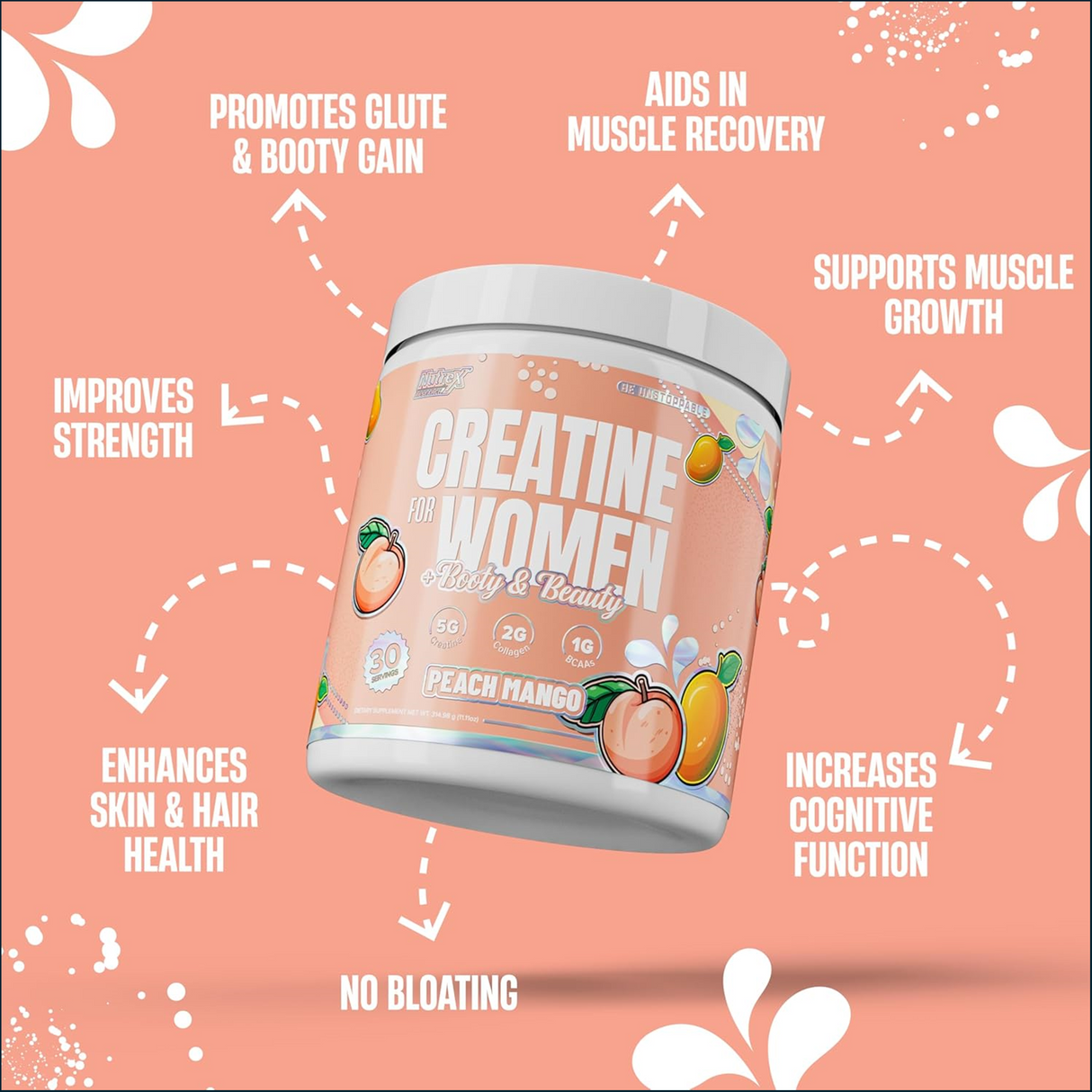 Nutrex Creatine for Women, 30 Servings