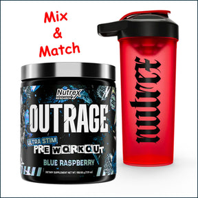 Nutrex Outrage & Gothic Shaker Performance Combo Combo Deals - BOGO Nutrex Research 