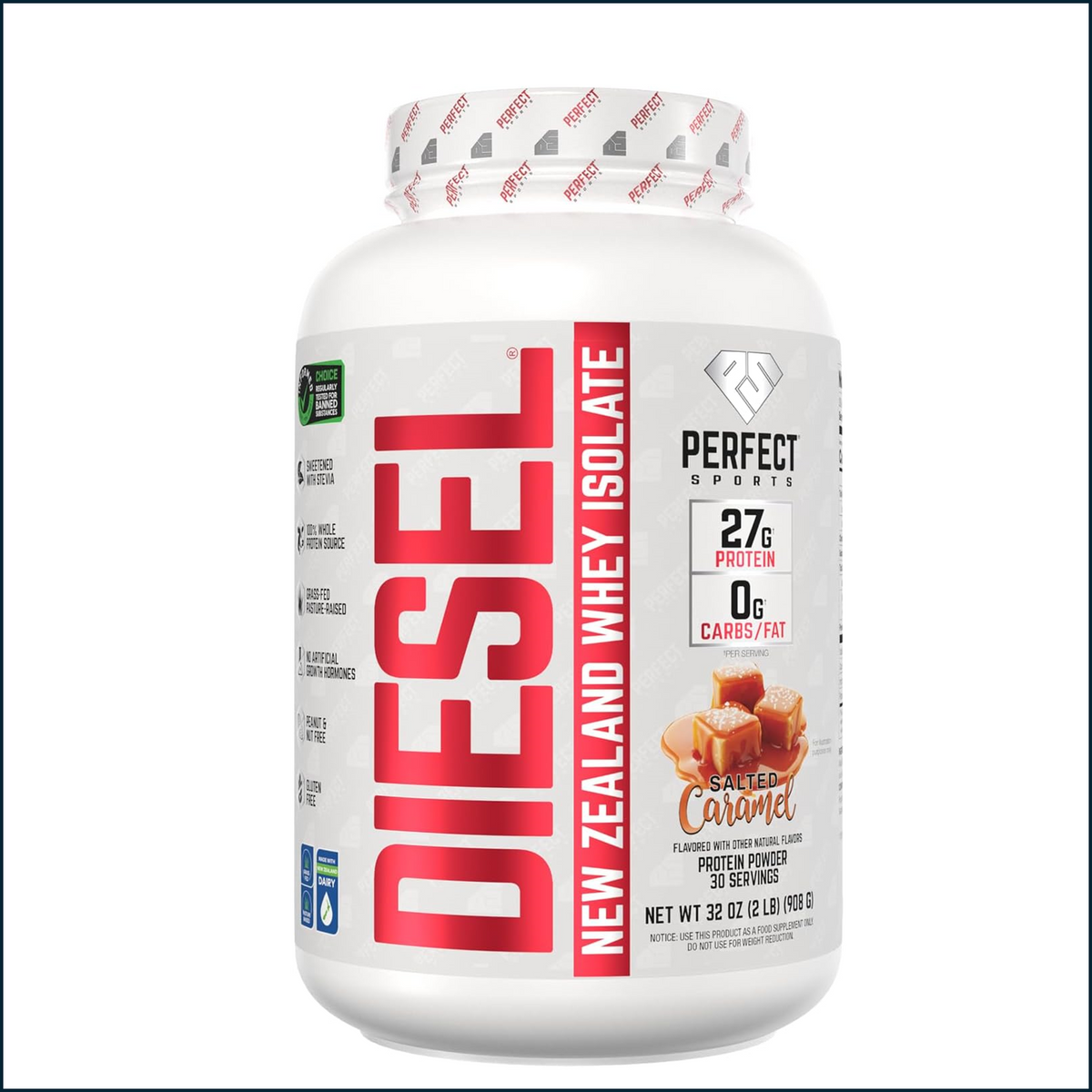 Perfect Sports Diesel New Zealand Whey Isolate, 2lbs