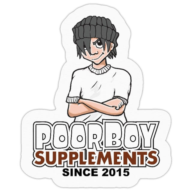 Free 2" PoorBoySupplements.com Custom Die Cut Roll Label (Limit One) Sample PoorBoySupplements.com 