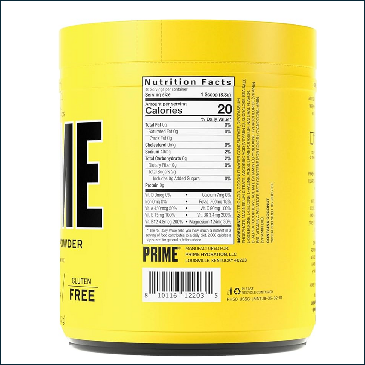 Prime Hydration+ Powder, 40 Servings