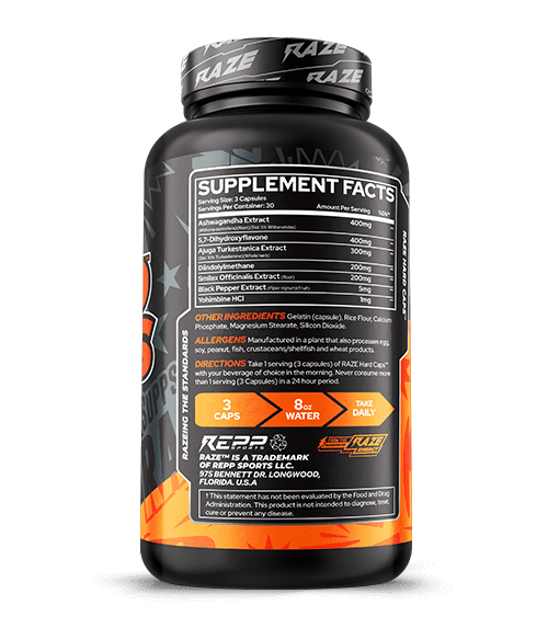 Repp Sports Raze Hard Caps Muscle Builder, 30Serv