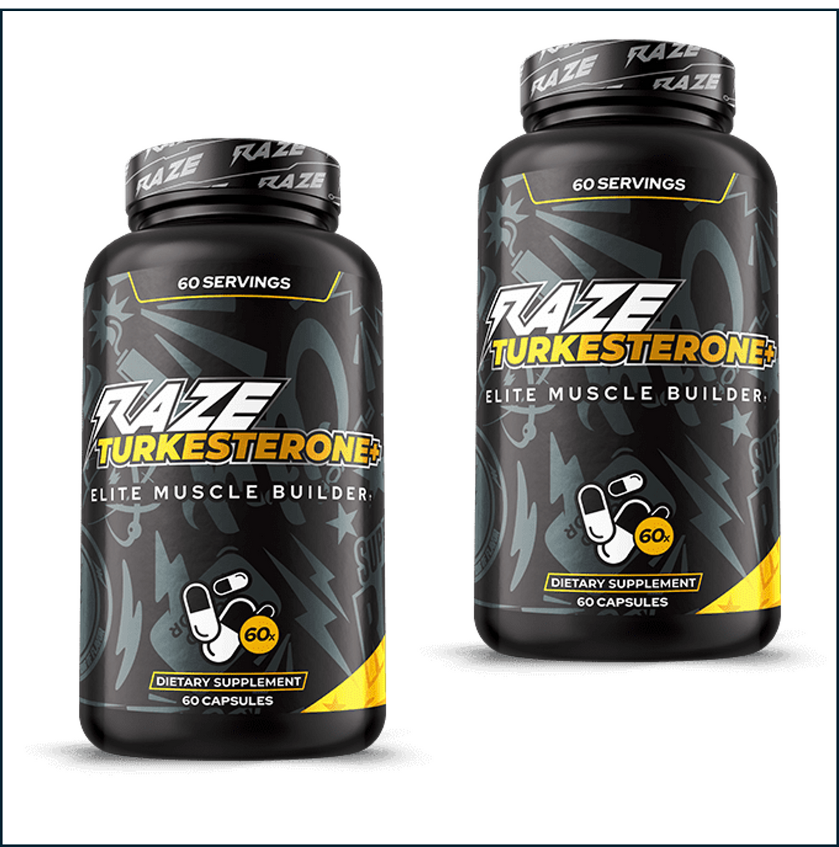 Repp Sports Raze Turkesterone+ Elite Muscle Builder, 2 x 60 Servings