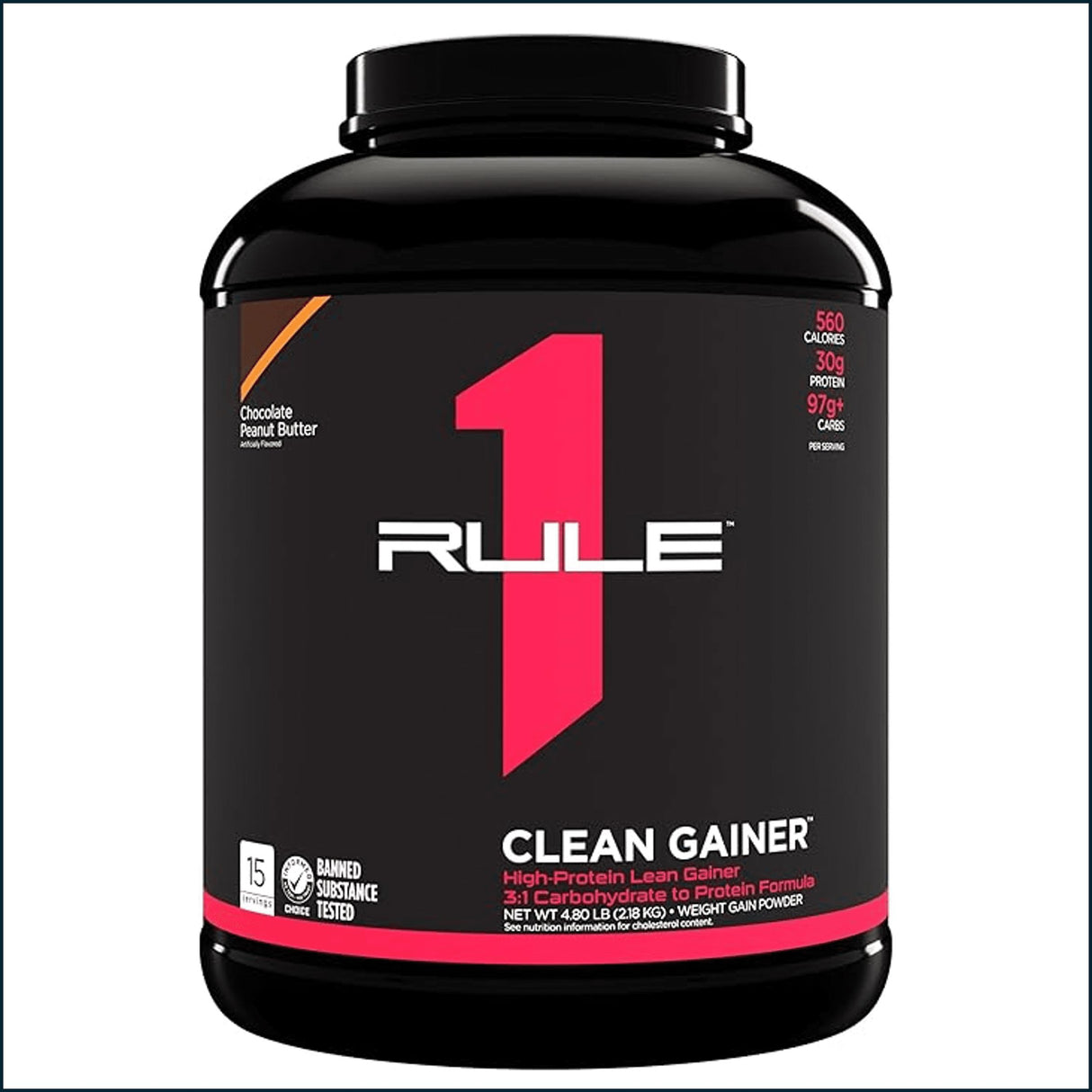 Rule 1 R1 Clean Gainer, 5lbs - 15 Servings Weight Gainer Rule1 