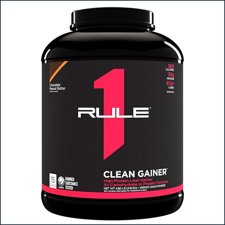 Rule 1 Clean Gainer 5lbs Chocolate Peanut Butter mass gainer protein powder