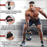 Spinto Fitness Figure 8 Lifting Straps, SP-27