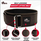 Spinto Fitness Self-Locking Lifting Belt, SP-72