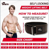 Spinto Fitness Self-Locking Lifting Belt, SP-72