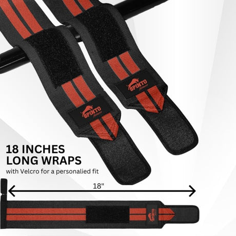 Spinto Fitness 18" Wrist Straps, SP-103