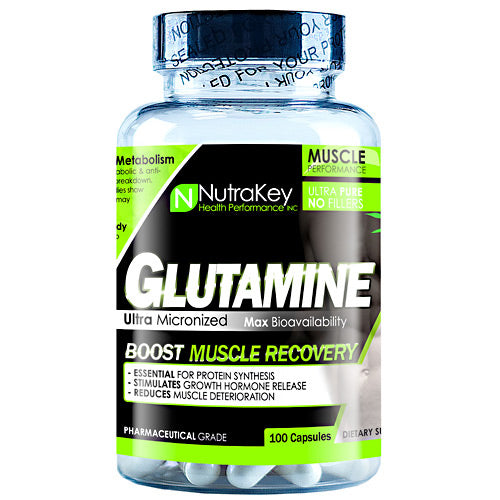 NutraKey Glutamine, 100 Capsules (1690297204770)