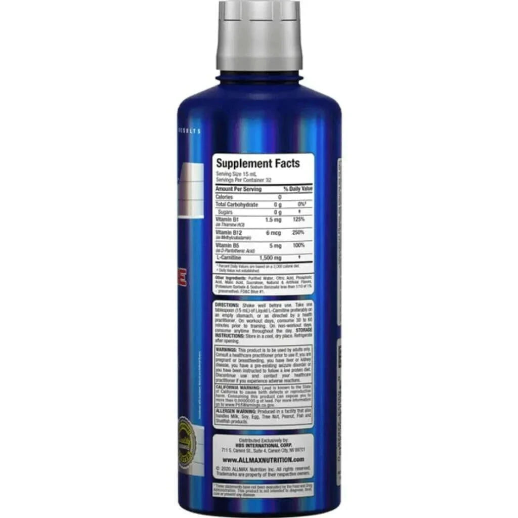 Allmax Liquid L-Carnitine 1500, 2 x 32 Servings Clearance Allmax Nutrition 