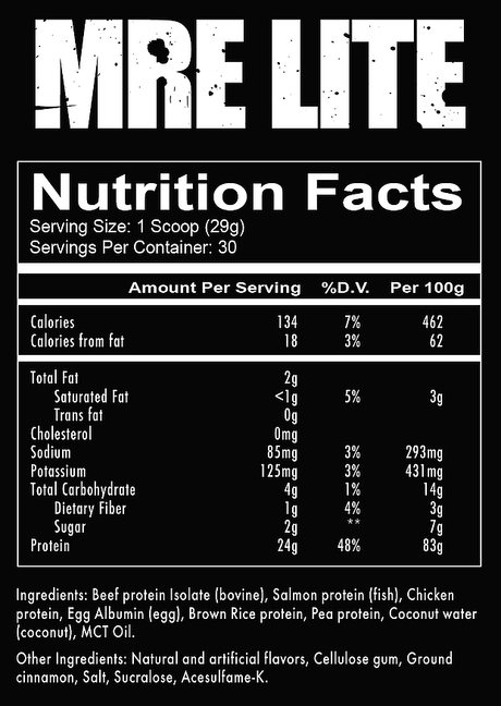 RedCon1 MRE Lite, 2lbs - 30 Servings