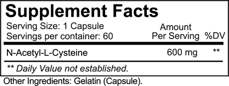 NutraKey NAC, 60 Capsules