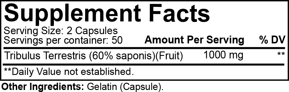 NutraKey Tribulus, 100 Capsules