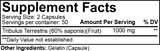 NutraKey Tribulus, 100 Capsules