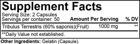 NutraKey Tribulus, 100 Capsules