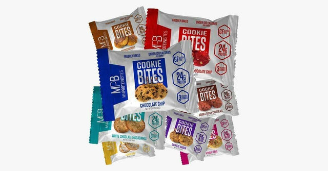 MPB Snacks Cookie Bites, 10 x 2 cookies x 3 Assorted CLEARANCE MPB Snacks 