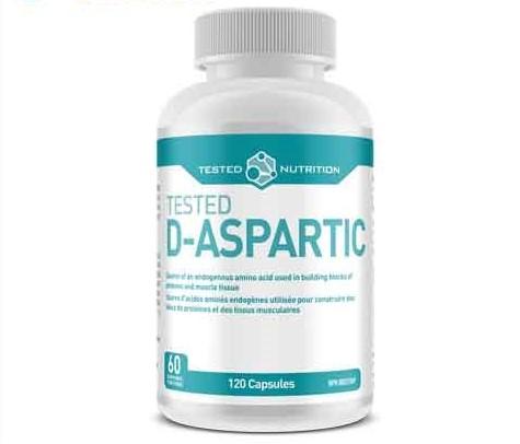 Tested Nutrition D-Aspartic Acid (DAA 1500mg), 120 caps