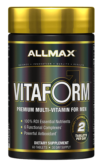 Allmax Vitaform Premium Multi-Vitamin For Men, 60 Tablets-30 Day Supply